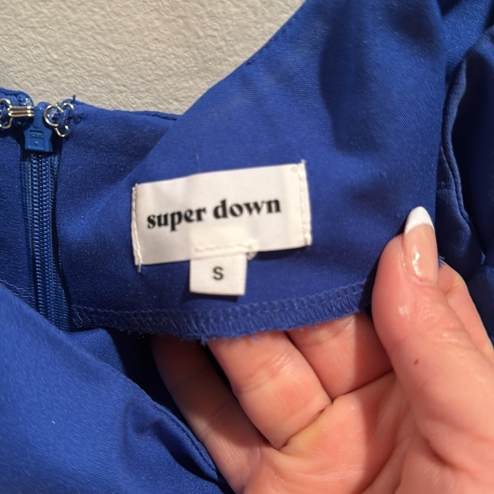 Superdown Shayla Ruffle Mini Dress Small - Picture 5 of 7